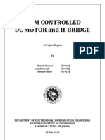  Pulse Width Modulation Controlled DC Motor and H-Bridge
