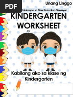 Kinder Worksheet Week 1 (1St Quarter) | Pdf
