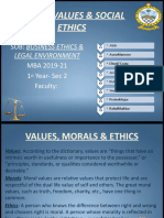 MORAL VALUES & SOCIAL ETHICS: BUSINESS ETHICS CASE STUDY