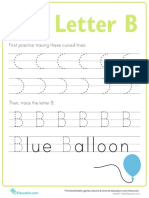The Letter B: BBBBBB Blue Balloon