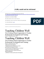 Teaching Children Well Teaching Children Well: Error