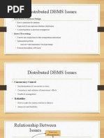 Distributed DBMS Issues