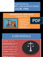 Case Study of Law