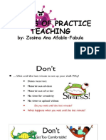 Dont's of Practice Teaching