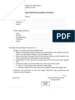 Contoh Surat Pernyataan Kelengkapan Berkas
