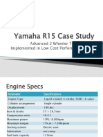 Yamaha R15 Case Study: Advanced 2 Wheeler Technologies Implemented in Low Cost Performance Bikes