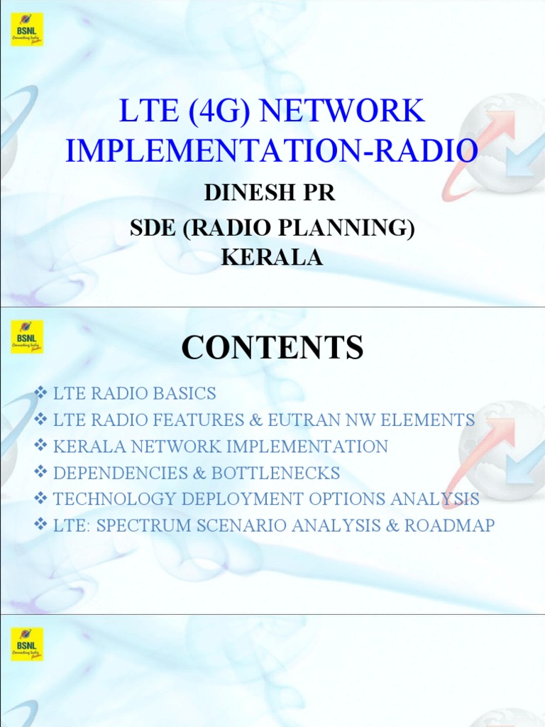 LTE Network Implementation in Kerala | PDF | Orthogonal Frequency ...