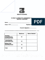 P4 English CA1 2014 Rosyth Test Papers