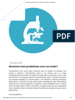 Alumínio Tem Problemas Com Corrosão - Engenheiro de Materiais