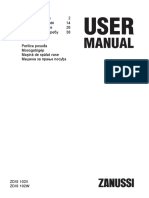 Masina Spalat Vase ZANUSSI ZDIS 102X Manual Instructiuni PDF