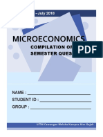 Microeconomics: Compilation of Past Semester Questions