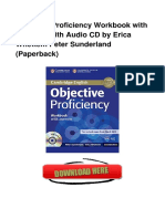 Objective Proficiency Workbook With Answers With Audio CD by Erica Whettem Peter Sunderland (Paperback)
