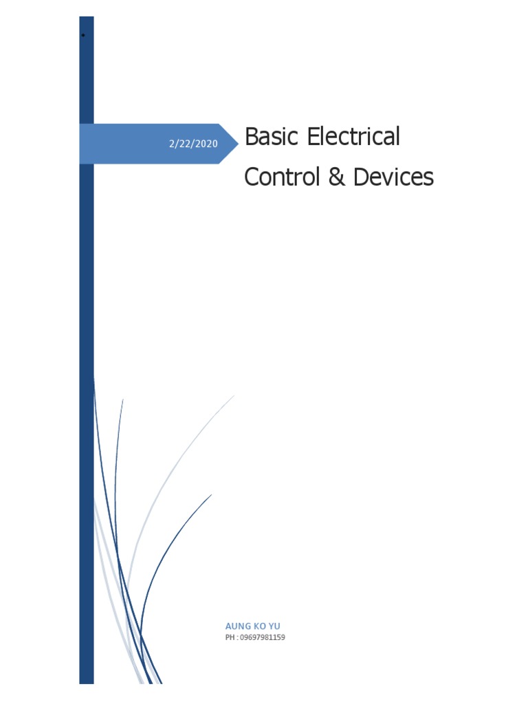 01 Basic Electrical Control & Devices (Introduction) PDF
