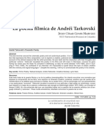 La Poesía Fílmica de Andréi Tarkovski. Julio Cesar Goyes PDF