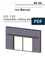 Installation Manual: G S - 1 0 0 Automatic Sliding Door