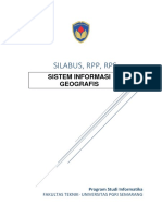Silabus, RPP, RPS: Sistem Informasi Geografis