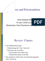 Inheritance and Polymorphism: Chris Kiekintveld CS 2401 (Fall 2010) Elementary Data Structures and Algorithms