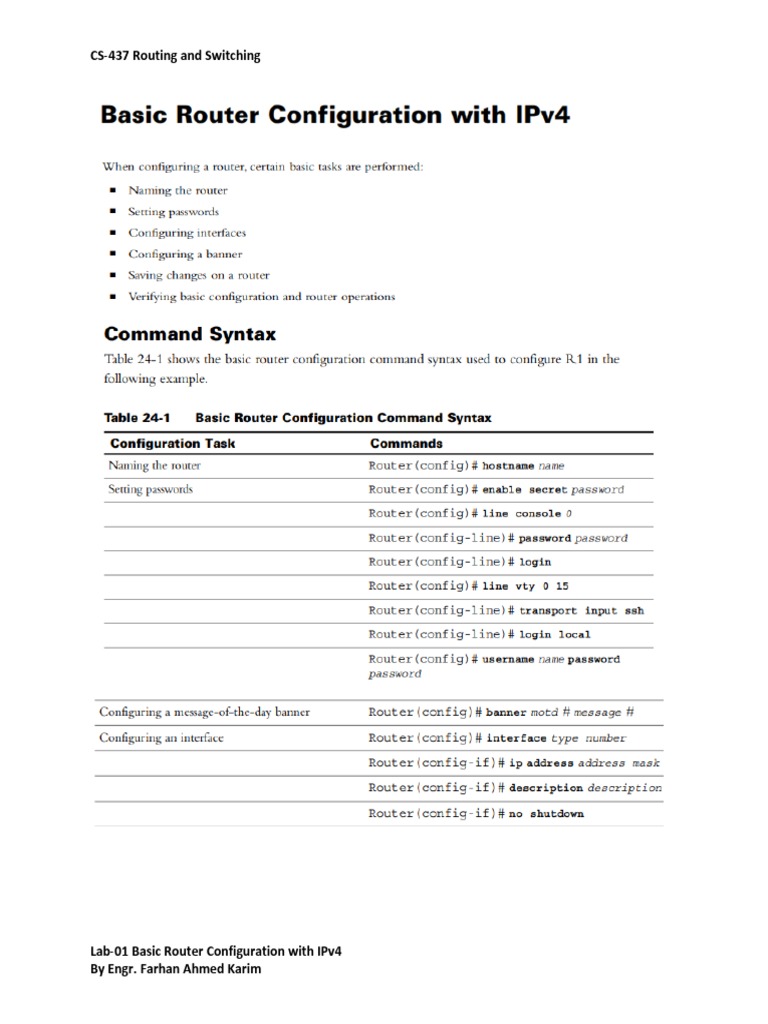 CS437 Routing and Switching PDF