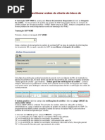 Manual SAP VKM3 para liberar ordem do cliente do bloco de crédito