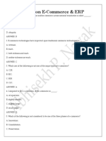 MCQs On EComm & ERP PDF