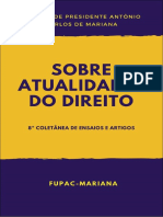 Livro 08 SOBRE ATUALIDADES DO DIREITO 8 Coletânea de Ensaios e Artigos