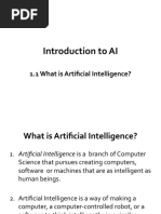 Introduction To AI: 1.1 What Is Artificial Intelligence?