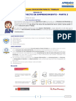 SEMANA 10 - Mi Primer Proyecto de Emprendimiento II 3°-5° PDF