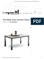The Slate: Grey Ceramic Glass Top Table: Enter Search Term