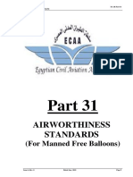 Airworthiness Standards: (For Manned Free Balloons)