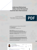 Mendorong Mahasiswa Menembus Jurnal Bereputasi Nasional Dan Internasional