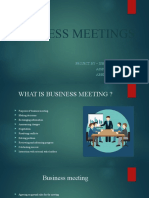 Business Meetings Presenation by Ty Bba (Ib)