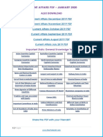 Current Affairs PDF - January 2020 Also Download