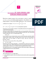 311 - Maths - QUAD EQ AND LINEAR INEQUALITIES