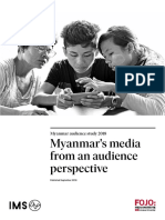 Myanmar Audience Study 2018 - Online
