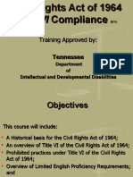 Office of Civil Rights-Title VI-Training