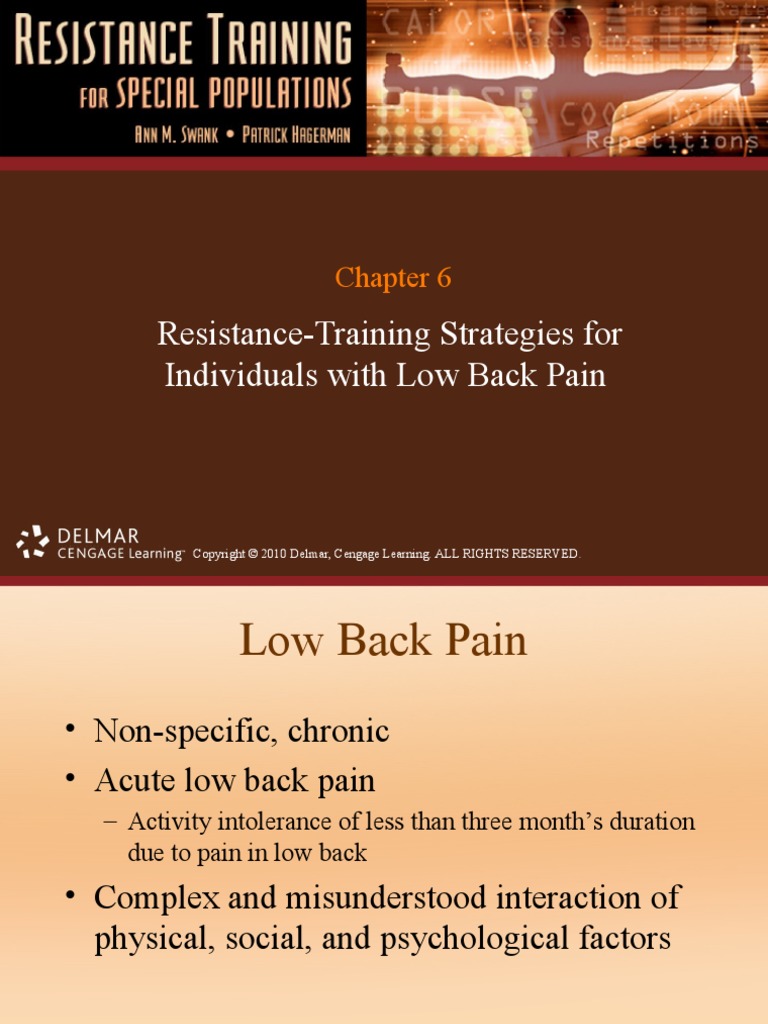 ResistanceTraining Strategies For Individuals With Low Back Pain PDF