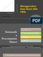 Deteksi Potensi Fraud Menggunakan Data Klaim INA CBGs