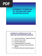 Interrupt Interface of The 8088 and 8086 Microprocessor