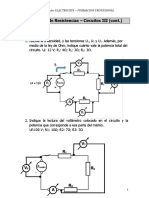 Asociación de Resistencias - Circuitos (3) Parte - Ejercicios