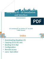 Raspberry Pi - OS Installation and Interface: Shamshudeen J