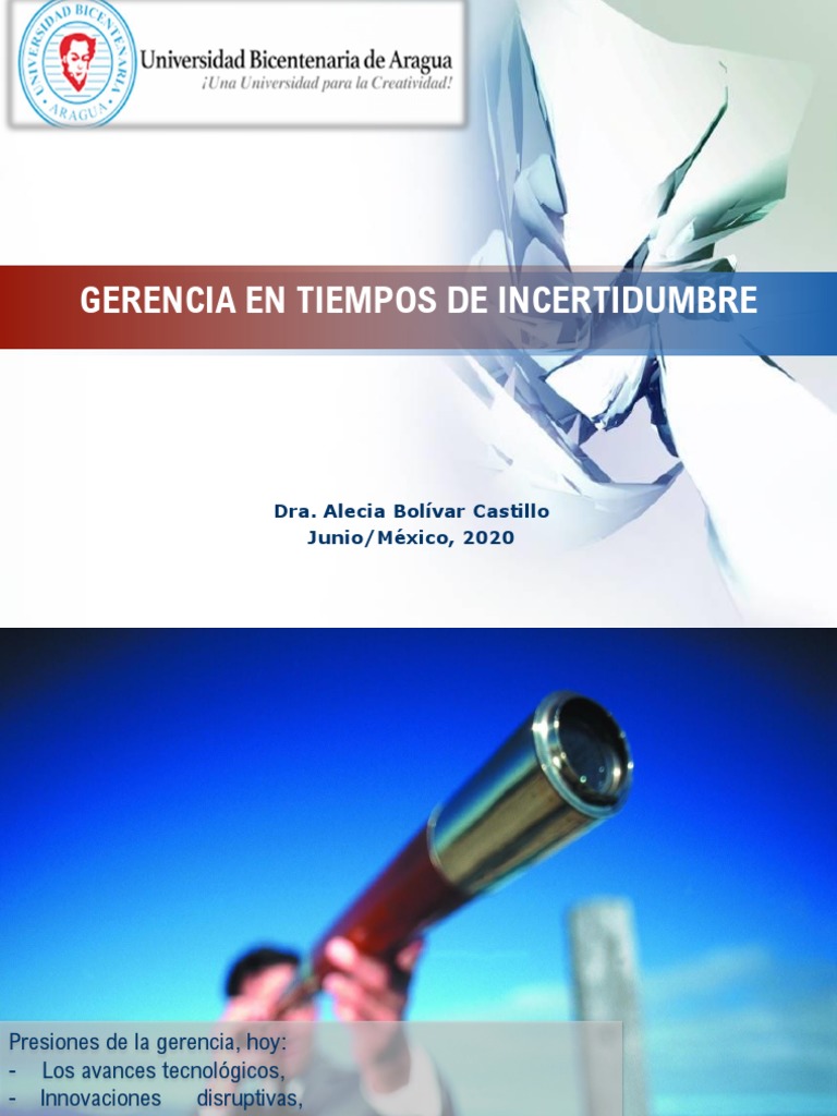Gerencia Disruptiva en la Incertidumbre | PDF | Complejidad | Paradigma