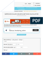 Improved Euler (Heun'S) Method Calculator: Faktura, Timeføring, Altinn