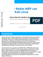 Webinar Gratuito: Atacar Redes WEP Con Kali Linux