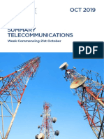 Global Summary Telecoms 21st October 2019