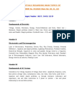 Category Number: 102/17, 334/19, 321/19: Fundamentals of Electricity