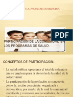 Participacion de La Comunidad en Los Programas de Salud