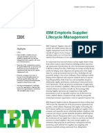 IBM Emptoris Supplier Lifecycle Management: Highlights