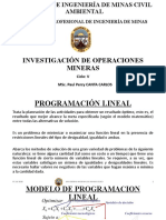 Sesion 2 (Programación Lineal) - Investigación de Operaciones