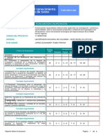 Reporte Evaluacion Calificacion