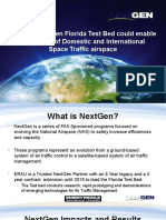 How The Nextgen Florida Test Bed Could Enable Integration of Domestic and International Space Traffic Airspace